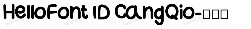 HelloFont ID CangQio字体转换